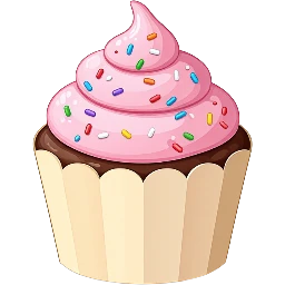 Little Sprinkle Cupcake clip art preview