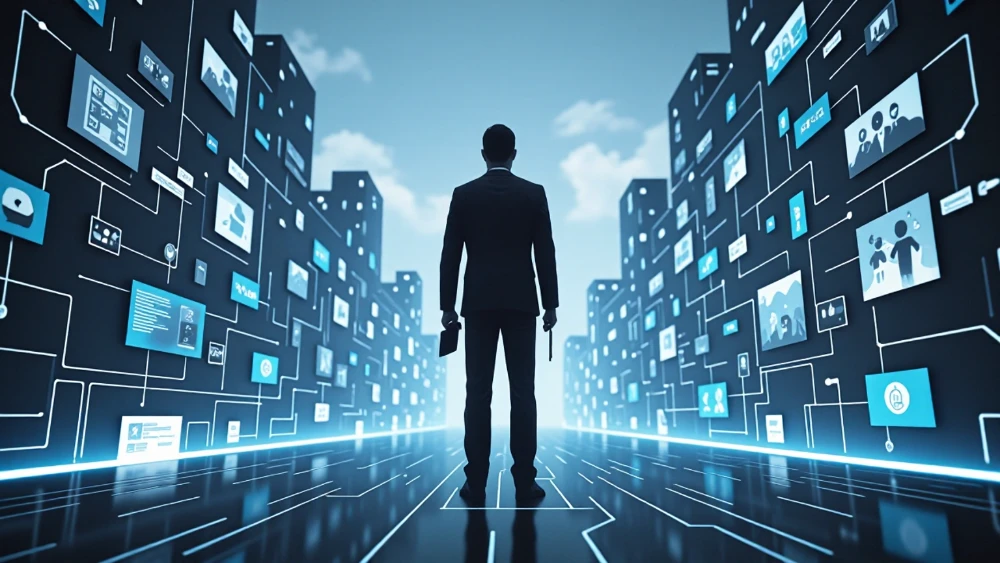 A digital landlord holding the keys to a user's online purchases and data
