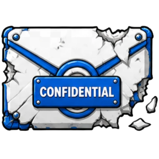 Torn confidential mail